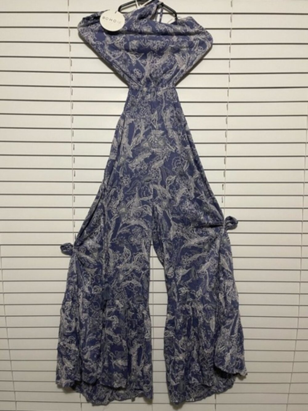 Boho Me Stunning Cutout Halter Jumpsuit - Picture 3 of 5